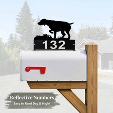 GSP Dog Mailbox Topper - Personalized House Numbers - Made in USA