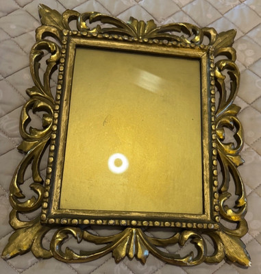 Ornate Wood Composite, Gold Gilt 14x12  Picture Frame Fits 9 X 7 Picture