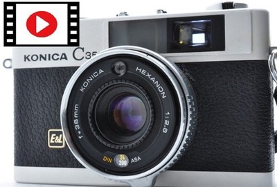 Konica C35 E&L EL 38mm f2.8 Tested Perfect Sharp Hexanon Exc+5 Lens JAPAN