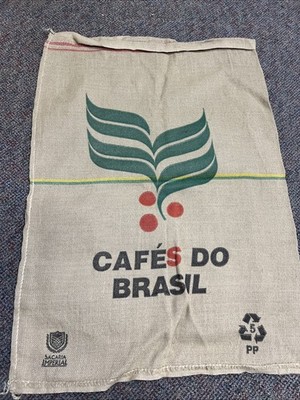 VINTAGE HESSIAN COFFEE SACK TEA CAFE ART ARTWORK ADVERTISE POTATO RETRO KITCHEN