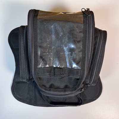FS Brand Motorcycle Magnetic Tank Bag Black Map Pocket Rain Cover Gear