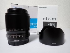 【・】 Tokina atx-m 33mm F1.4 (for Sony E/APS-C) with original box and . Tokina