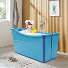 Portable Foldable Bathtub, Collapsible Children's Bathtub for Children Blue