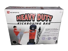 Heavy Duty Kickboxing Trainer MD Sports Inflatable 70 In. Tall Black red