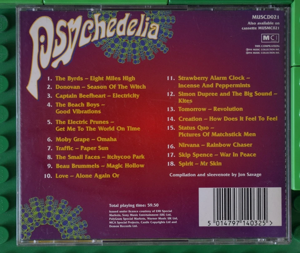 Various - Psychedelia - 18 Mind-Expanding Masterpieces - MCI - CD - Bild 2 von 4
