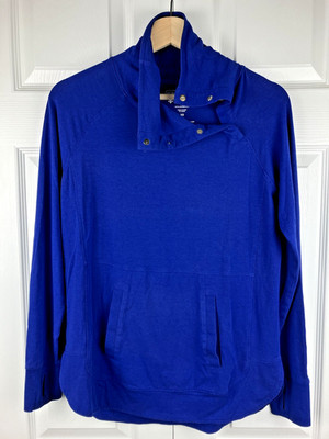 Coolibar Women's XS Sea BreezeFunnel Neck Top UPF 50+ Long Sleeve Kangaroo