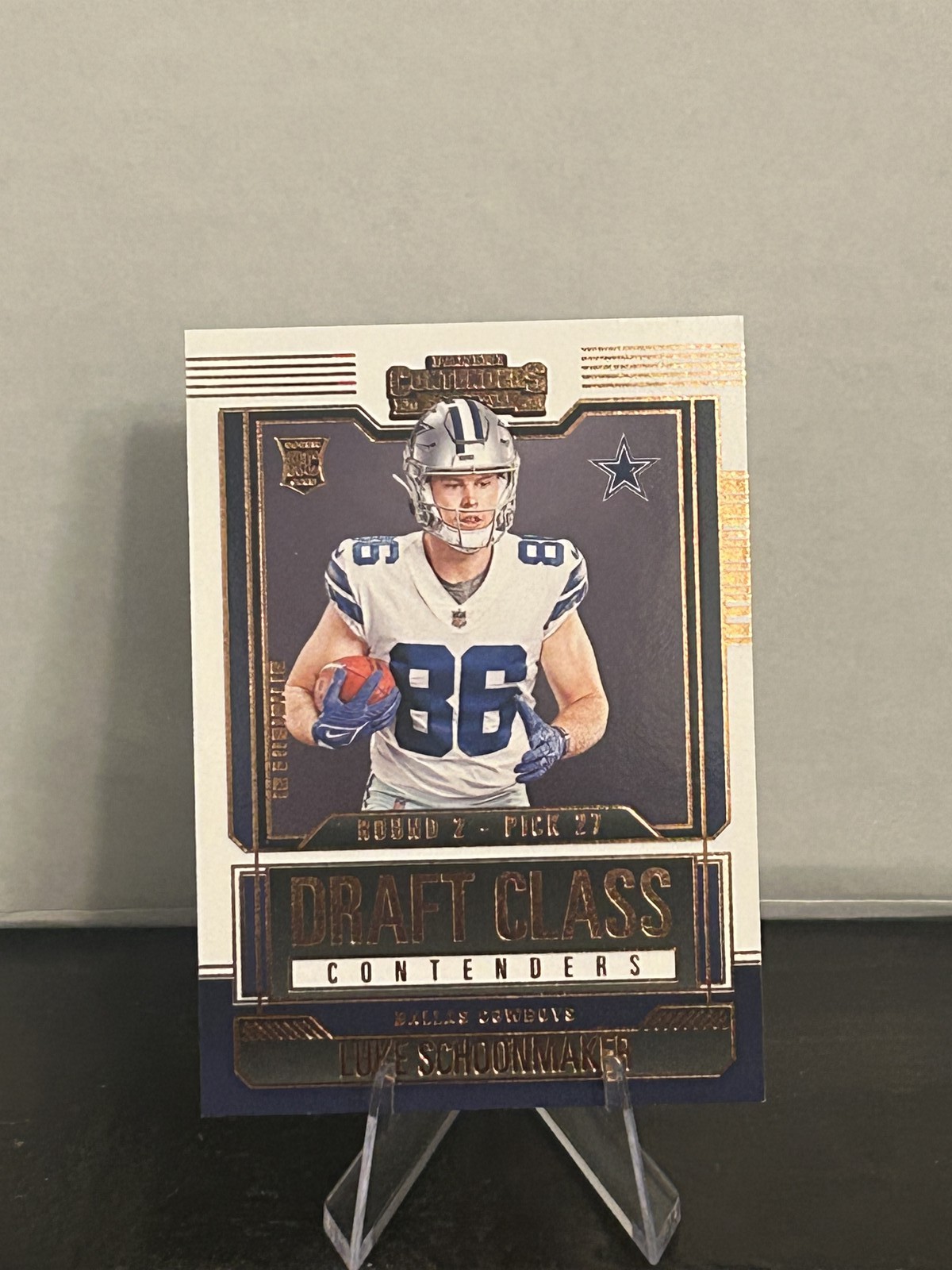 2023 Panini Contenders #16 Luke Schoonmaker Draft Class Contenders Bronze
