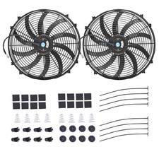 14" Electric Radiator Cooling Fan Assembly Kit, Universal High Performance 12...