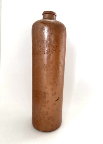 Bouteille Ancienne En Grès Erven Lucas Bols – Amsterdam 0,5 L, Vintage