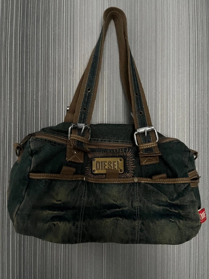 MUY RARO DIESEL Denim Vintage Bolso Mensajero Bandolera Era Y2K Foto 2 de 4