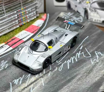 CZ YS 1:64 Silver C9 #63 Racing Sports Model Diecast Display Car