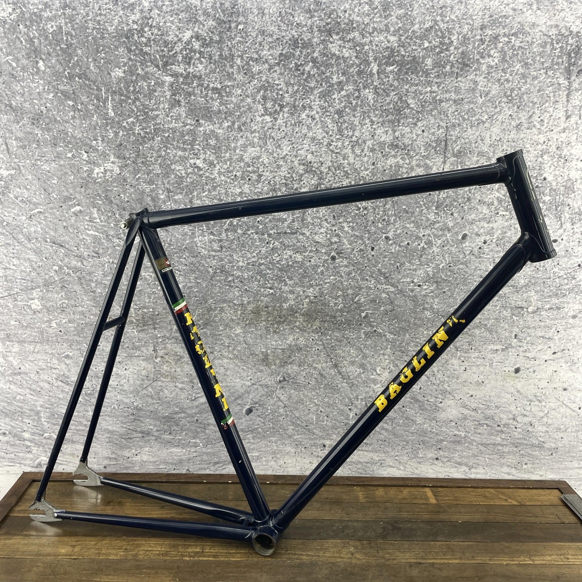 Vintage Track Bike Frame 57 cm Colner Spade Steel Dropouts Baglini