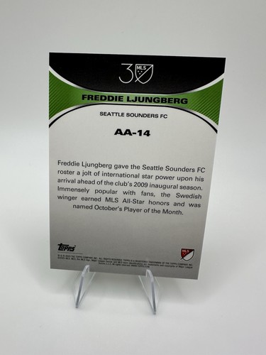 2025 Topps MLS 30th Anniversary Freddie Ljungberg Accolades Orange /25 - Picture 2 of 2