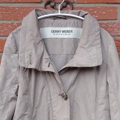 NEUw. Gr. 38 GERRY WEBER Damen Jacke Anorak Parka taupe s. Maße