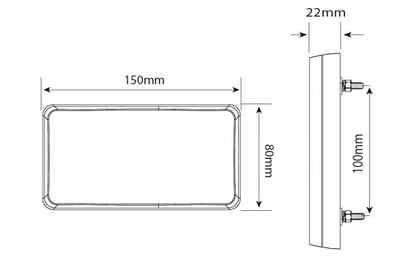 Buyers Products 5.75 In. 12V Rectangular Stop/Turn/Tail Light With - Foto 8
