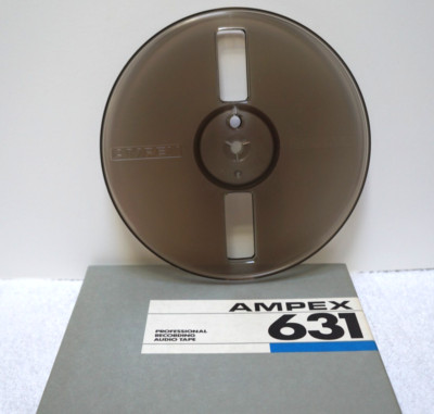 7'' inch AMPEX 631 EMPTY TAKE-UP reel to reel + box for 4-track 3.75 ips 7.5 ips
