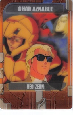 Gundam Char's Counterattack Trading Card Wafer Choco 9-29-751 Char Aznable