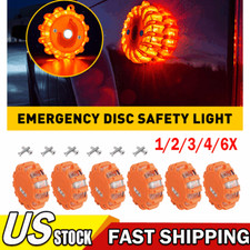 1/2/3/4/6 PCS LED Road Flares Disc Safety Lig...