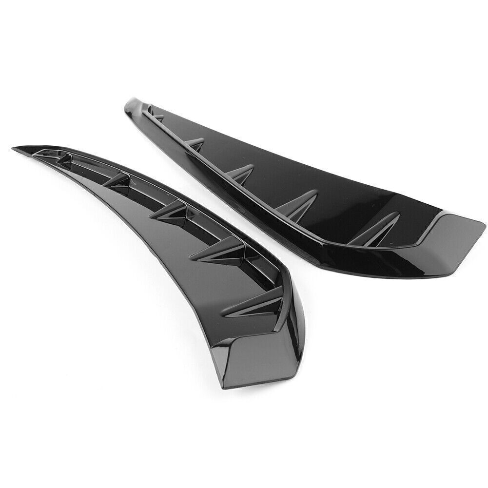 Glossy Black Shark Fin Side Fender Vent Covers For Ford F-150 – Left & Right Set
