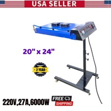 20" x 24" Automatic IR Flash Dryer with Sensor for Screen Printing 220V 6000W