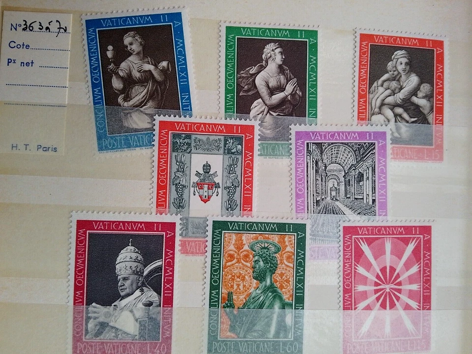 VATICAN Poste VATICANE 2 pages LOT  used and UNUSED - Image 4 of 4