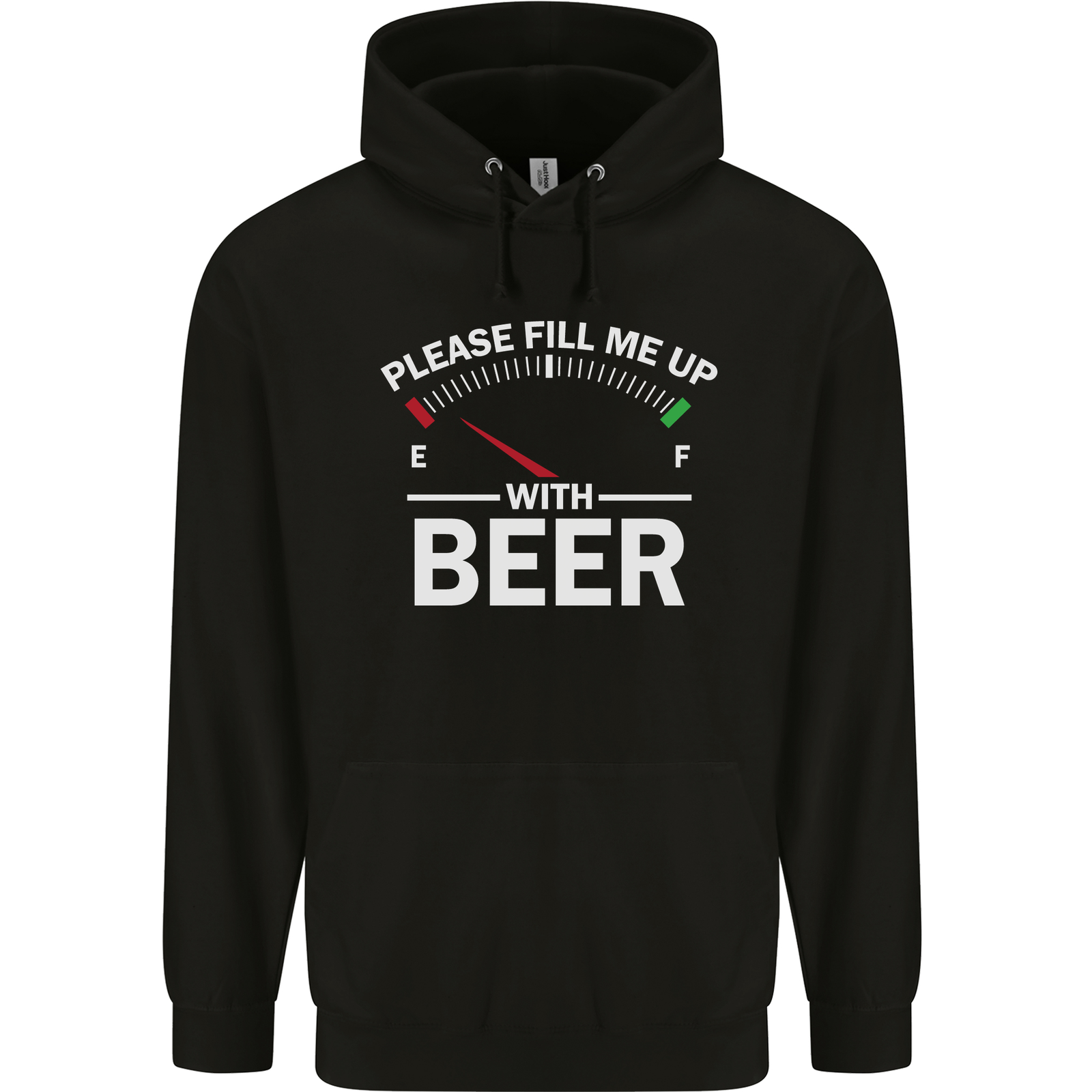 Please Fill Me Up With Beer Funny Alcohol Mens 80% Cotton Hoodie