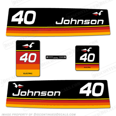 Fits Johnson 1974 40hp - Electric Decals