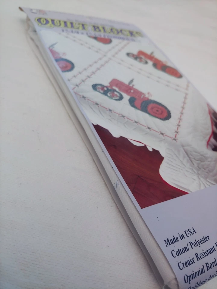 Tractor Quilt Blocks - 17.25x17.25 Finished Size -New - Image 4 of 4