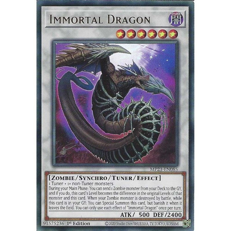 MP23-EN085 Immortal Dragon : Ultra Rare Card : 1st Edition : YuGiOh TCG