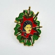 Vintage Michael Jackon MJ Enamel Pin Badge Lapel King of Pop Portrait 80s 90s