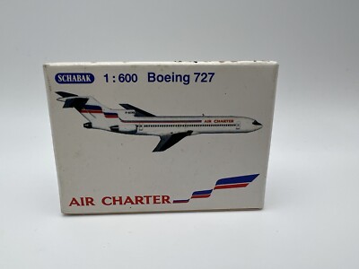 Schabak Boeing 727 1:600 Air Charter With Box 1:600 - Made In Germany
