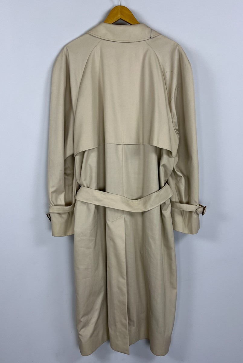 Men's AQUASCUTUM LONDON Aqua 5 Check Lining Belted Trench