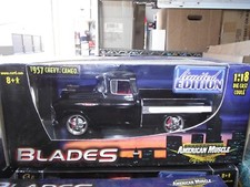 Ertl 1/18 1957 chevy cameo pick up blades black