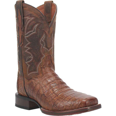 Dan Post Kingsly Original Caiman Krokodilleder Western Cowboy Stiefel (US Größe)
