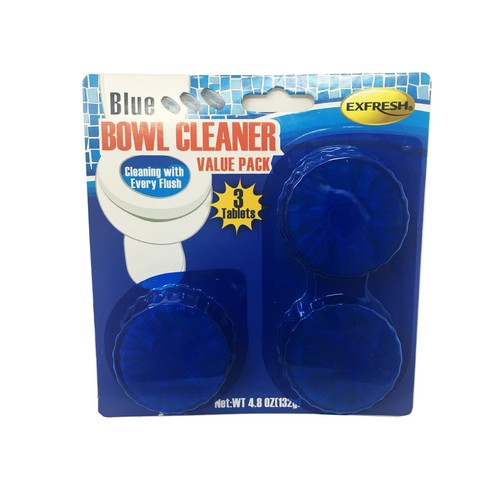 ExFresh Blue Bowl Cleaner Tablets, Value Pack, Pack of 2 (6 Tablets Total) - Picture 2 of 3