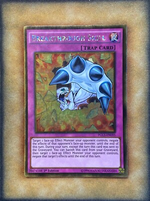 Yugioh Breakthrough Skill PGL3-EN095 Gold Rare 1st Ed NM