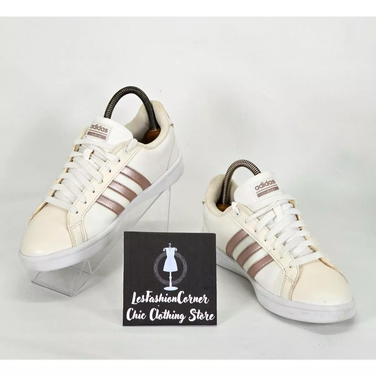 Adidas cloudfoam rose gold on sale