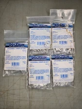 5 Bag BNC Connectors -Dolphin Components DC-2710 Crimp-On Set 10 Piece per Bag