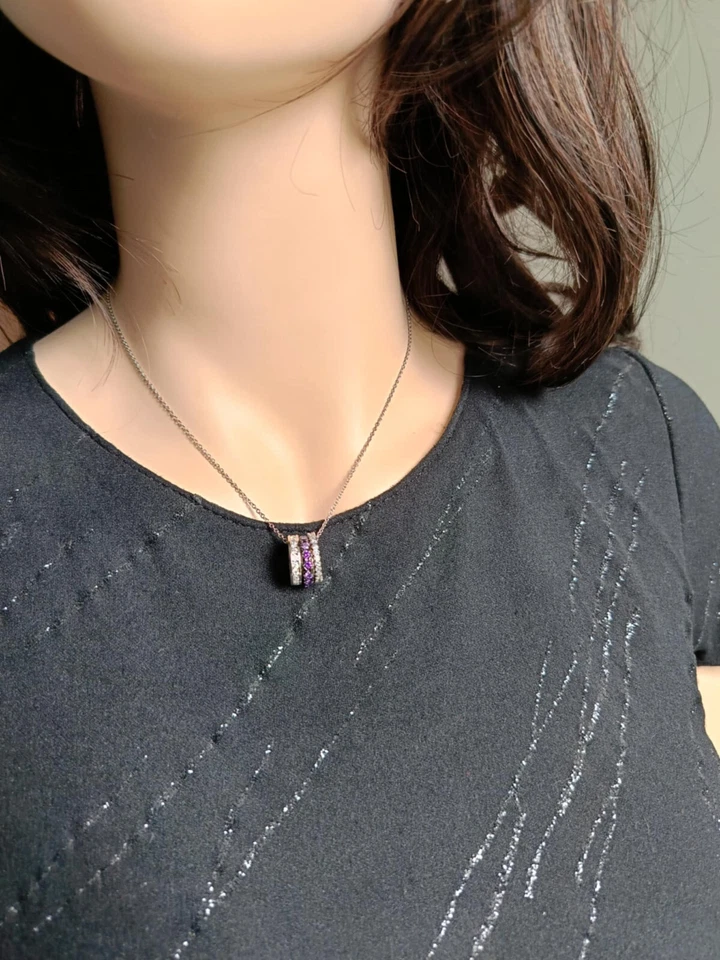 2JEWELS COLLANA DONNA IN ARGENTO E ZIRCONI CON TRE CERCHI 253082 - Immagine 3 di 4