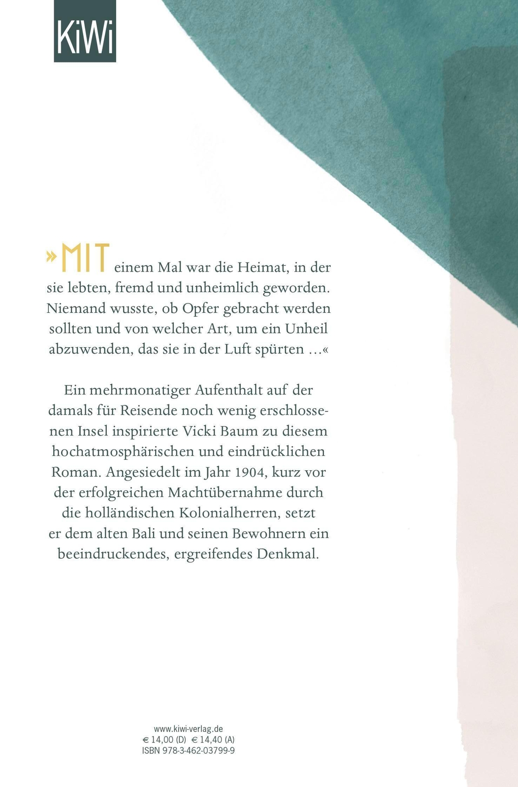 Thumbnail - Liebe Und Tod Auf Bali | Vicki Baum | Taschenbuch | Kiwi | 528 S. |