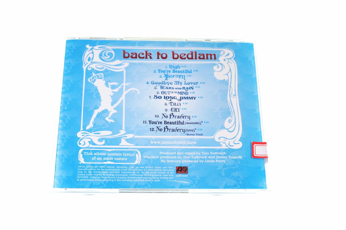 JAMES BLUNT BACK TO BEDLAM WPCR-12193 CD JAPAN OBI A7978 | eBay