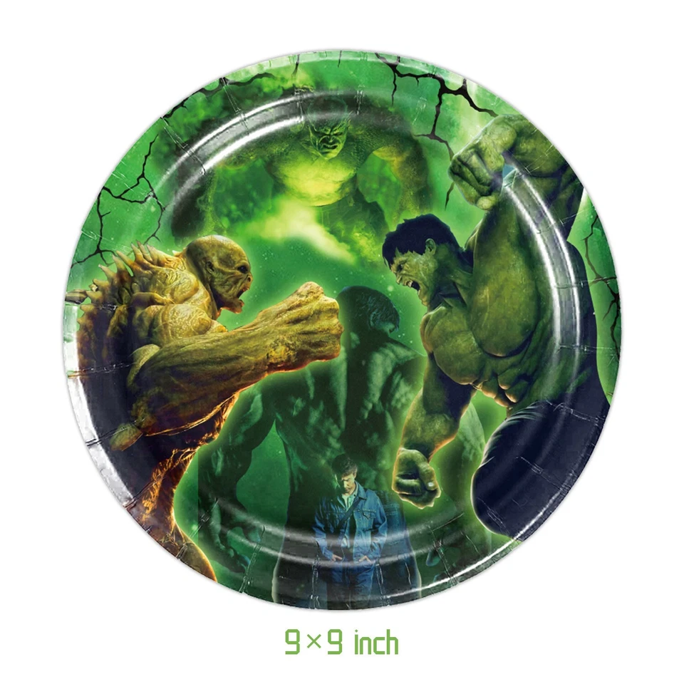 Hulk Tableware Party Supplies Superhero Kids Birthday Decoration - image 4 of 4