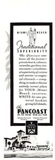 Miami Beach Florida Pancoast Private Club Vacation Hotel Promo Vtg Mag Print Ad
