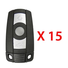 New Replacement for BMW CAS Slot Smart Prox Fob Key FCC# KR55WK49127 (15 Pack)