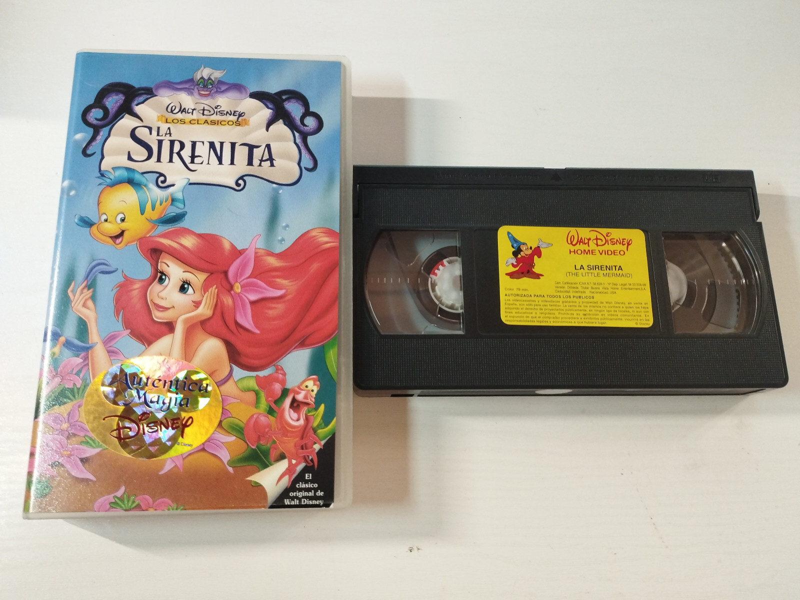 The Little Mermaid The Classics of WALT DISNEY 1998 - VHS Tape Spanish Am