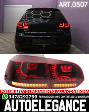 VW GOLF 6 2008-2012 FARI POSTERIORI FULL LED GTI ROSSO FRECCIA LED SCORREVOLE