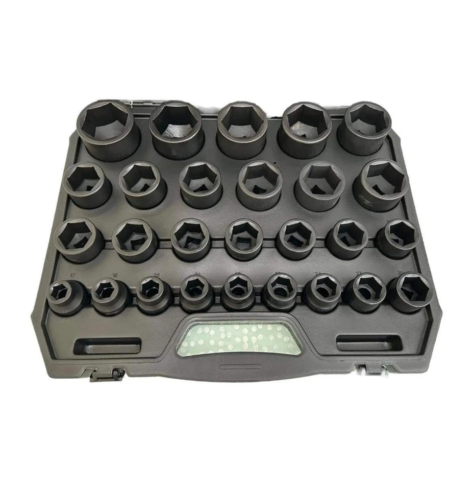 US PRO 3/4"Inch DRIVE IMPACT Socket Set 17mm - 60mm HGV Long Reach Impact Socket - Image 3 of 4