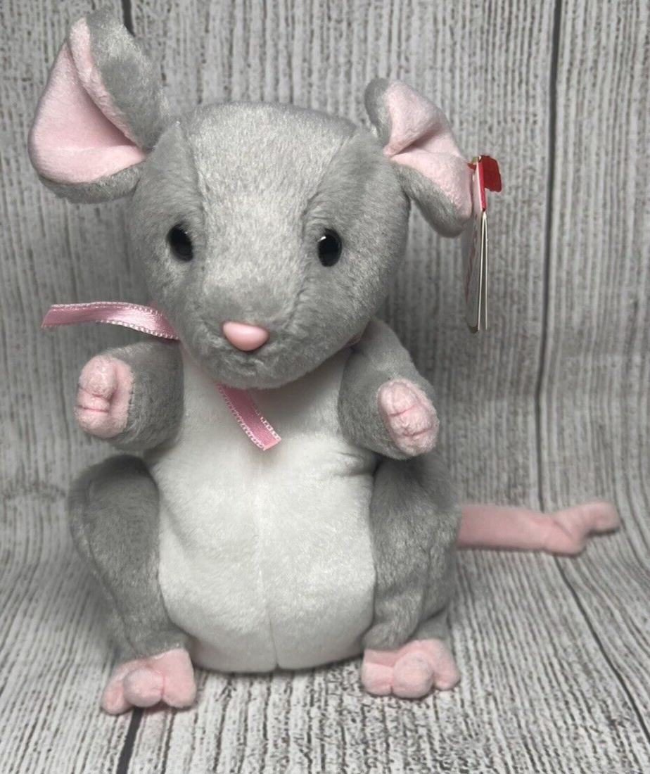 2004 RARE & RETIRED TY BEANIE BABYBREADCRUMBS THE MOUSE 6"NEW
