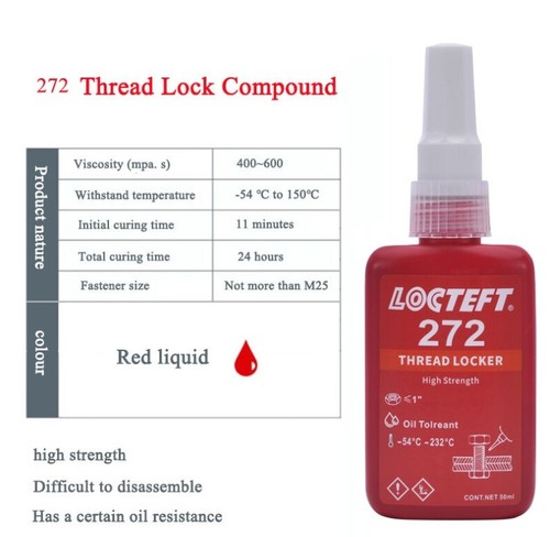 50ml LOCTITE 243 271 242 270 638 Schraubensicherung Schraubenkleber ThreadLocker - Bild 22 von 24