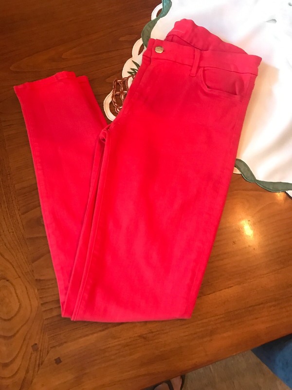 Koral Skinny Jeans Size 32 Coral Color